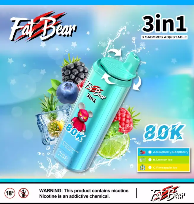 Aivono AIM FATBEAR 80K Puffs Dual Mesh Coil Vape