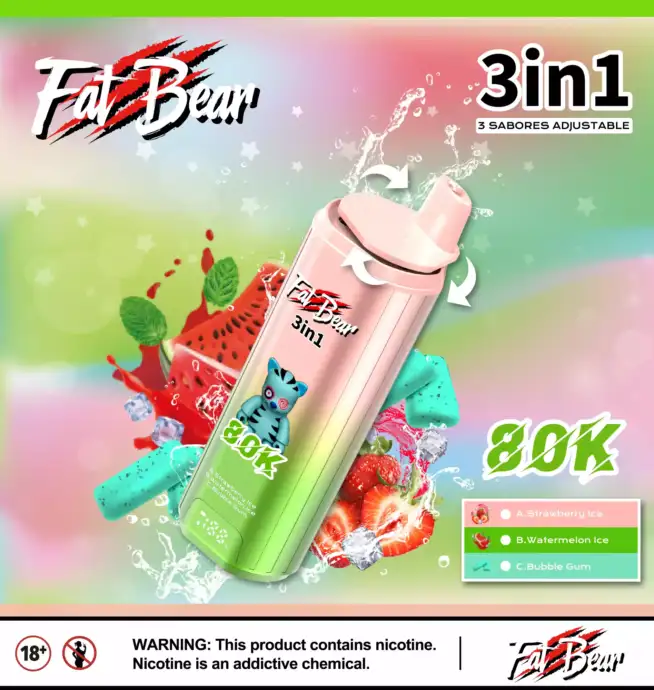 Aivono AIM FATBEAR 80K Puffs Dual Mesh Coil Vape
