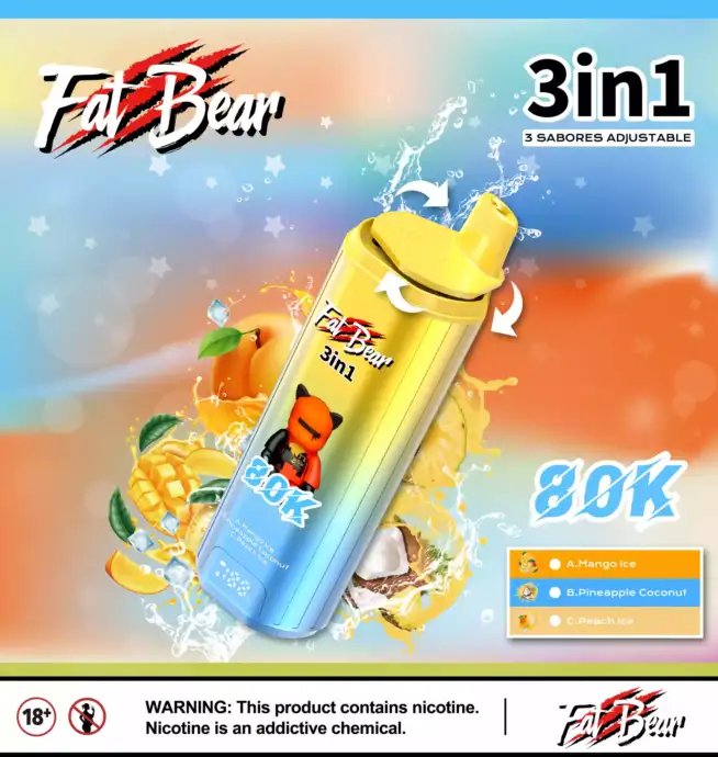 Aivono AIM FATBEAR 80K Puffs Dual Mesh Coil Vape