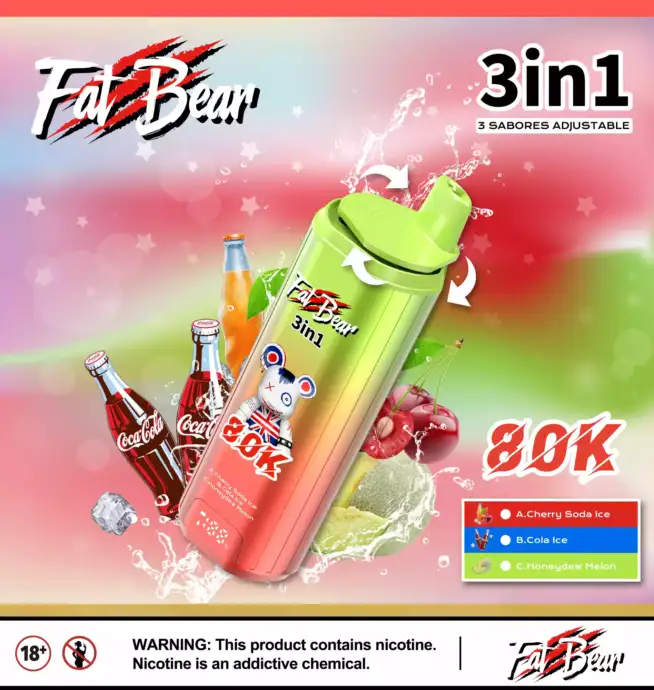 Aivono AIM FATBEAR 80K Puffs Dual Mesh Coil Vape