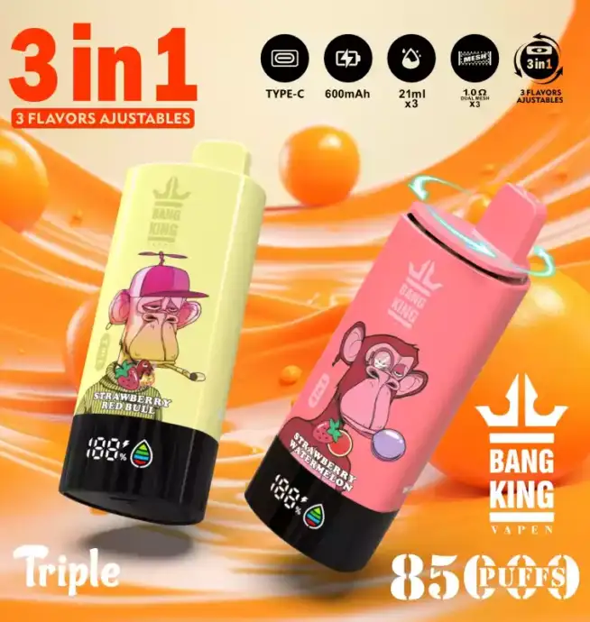 BANG KING85000 mit Dreifach-Aroma & Type-C