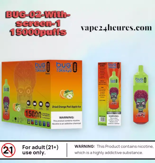 BUG 02 With-screen-1 15000 Puffs Vape