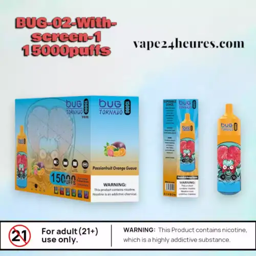 BUG 02 With-screen-1 15000 Puffs Vape