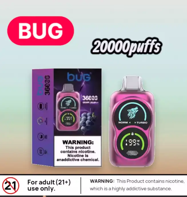 BUG 08 Wolf Head – 20000 Züge Einweg-Vape