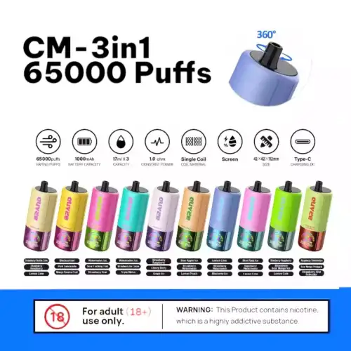 CM-3in1 65000 Puffs – Dreifacher Dampfgenuss