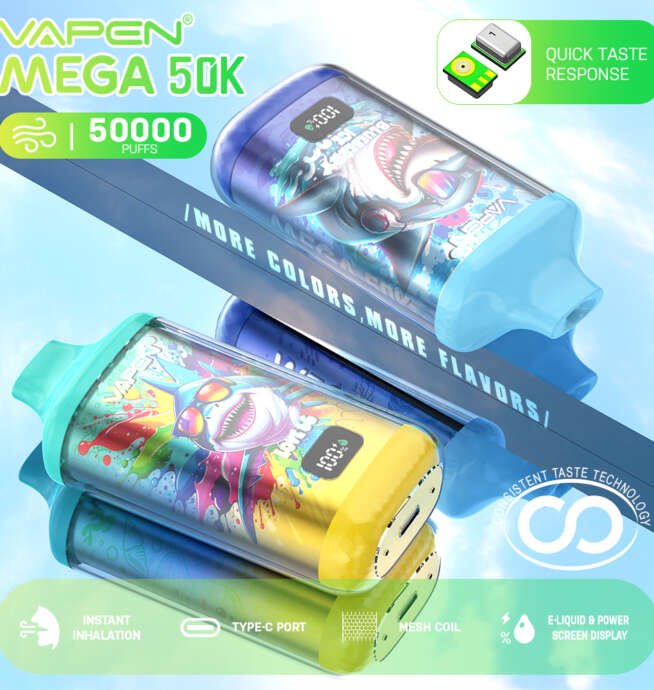 E-Zigarette mit 50.000 Zügen VAPEN MEGA 50K