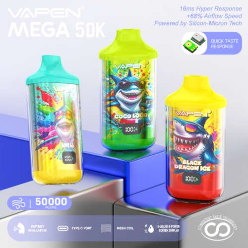 E-Zigarette mit 50.000 Zügen VAPEN MEGA 50K