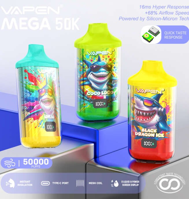 E-Zigarette mit 50.000 Zügen VAPEN MEGA 50K