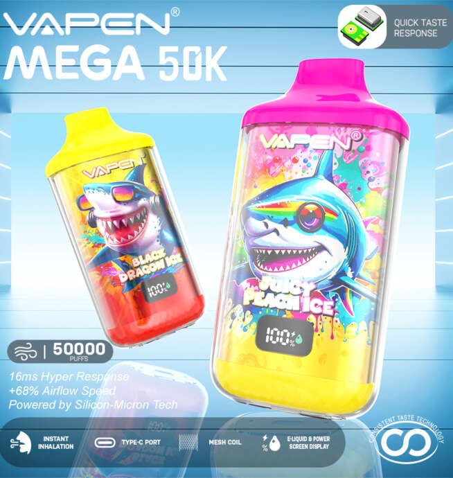 E-Zigarette mit 50.000 Zügen VAPEN MEGA 50K