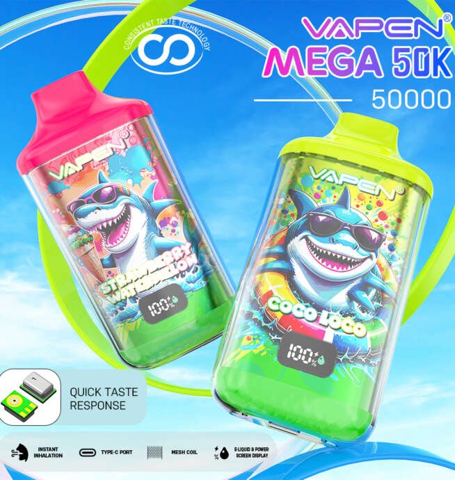 E-Zigarette mit 50.000 Zügen VAPEN MEGA 50K