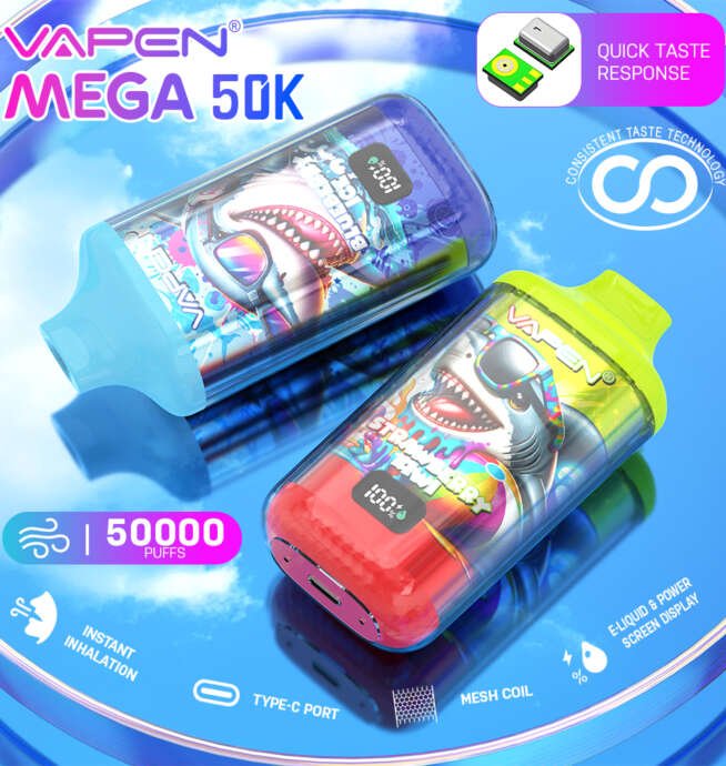E-Zigarette mit 50.000 Zügen VAPEN MEGA 50K