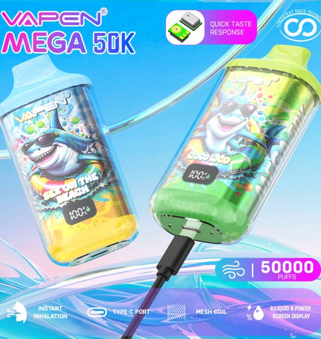 E-Zigarette mit 50.000 Zügen VAPEN MEGA 50K