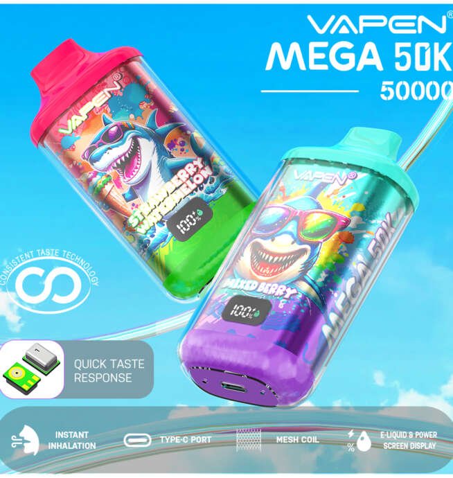 E-Zigarette mit 50.000 Zügen VAPEN MEGA 50K