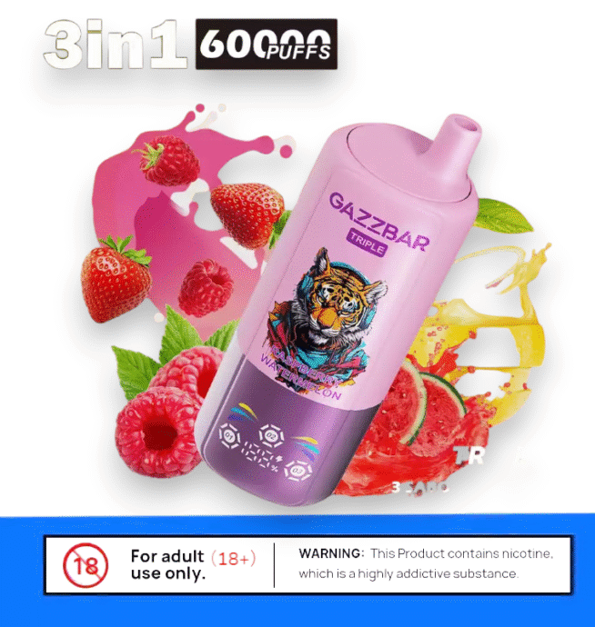 GAZZBAR Triple 3 in 1 60000 Puffs Genuss Vape