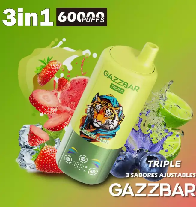 GAZZBAR Triple 3 in 1 60000 Puffs Genuss Vape