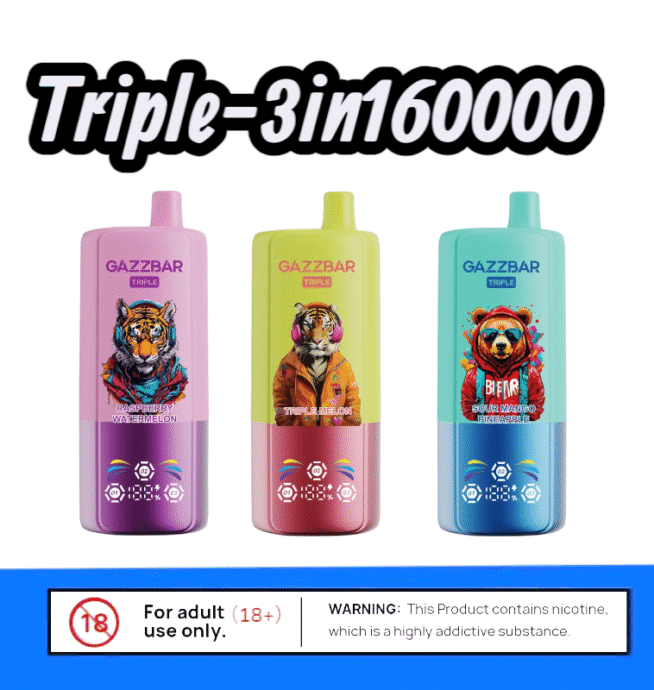 GAZZBAR Triple 3 in 1 60000 Puffs Genuss Vape