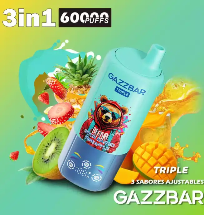 GAZZBAR Triple 3 in 1 60000 Puffs Genuss Vape