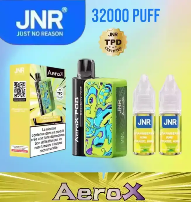 JNR AeroX 32000 Puffs, Dual Mesh Coil