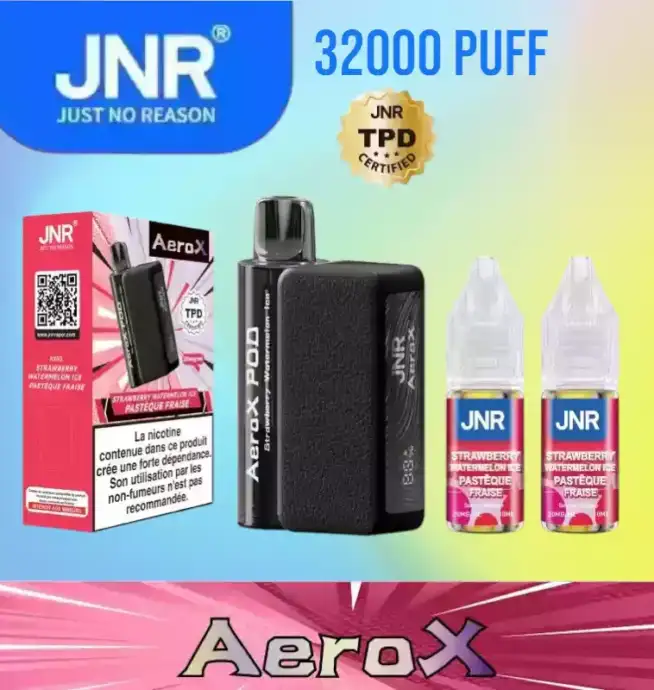 JNR AeroX 32000 Puffs, Dual Mesh Coil