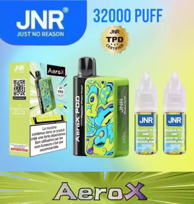 JNR AeroX 32000 Puffs, Dual Mesh Coil