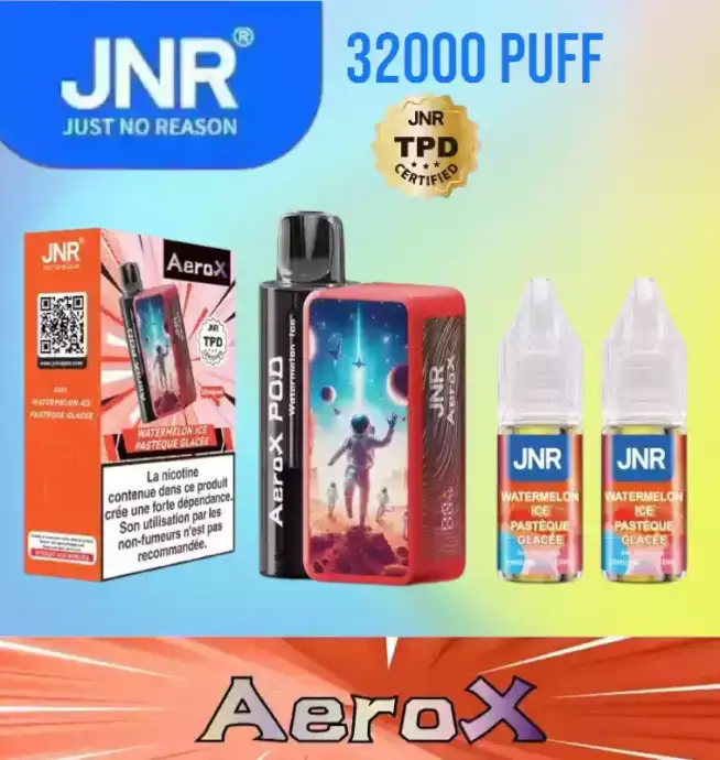 JNR AeroX 32000 Puffs, Dual Mesh Coil