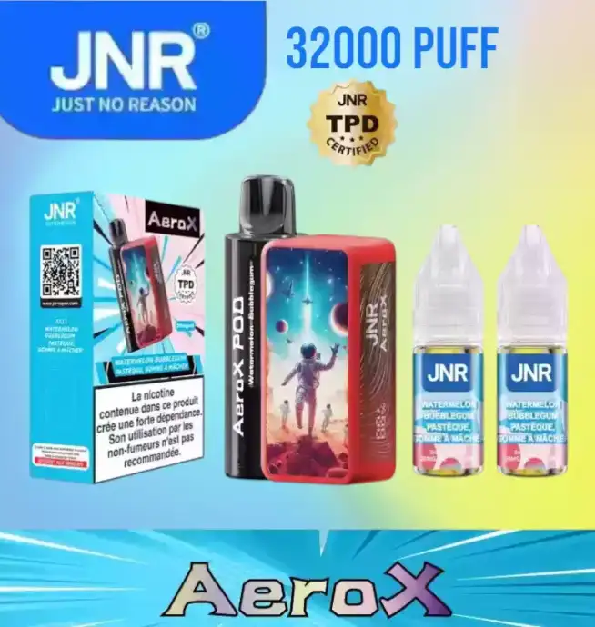 JNR AeroX 32000 Puffs, Dual Mesh Coil