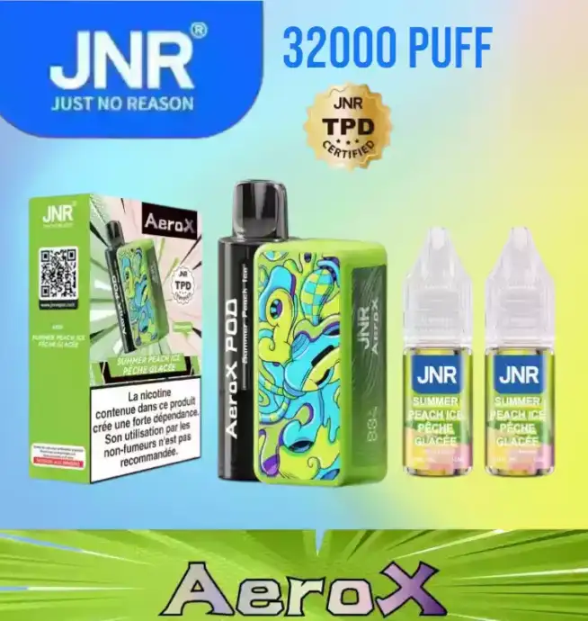 JNR AeroX 32000 Puffs, Dual Mesh Coil