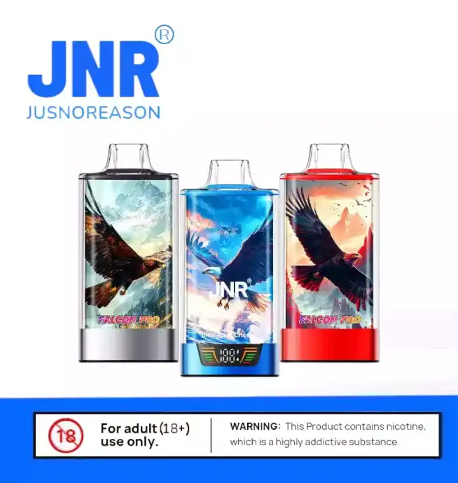 JNR Falcon Pro 28K Puffs Mesh Coil Technologie Vape