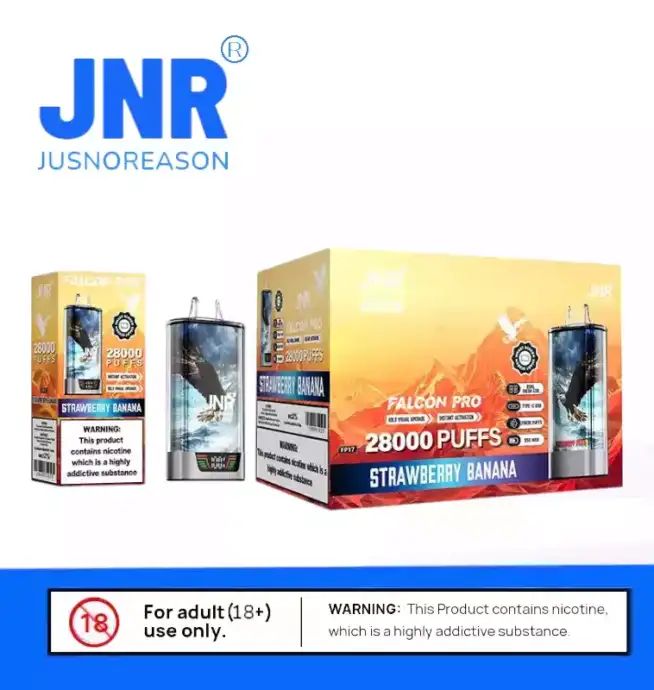 JNR Falcon Pro 28K Puffs Mesh Coil Technologie Vape