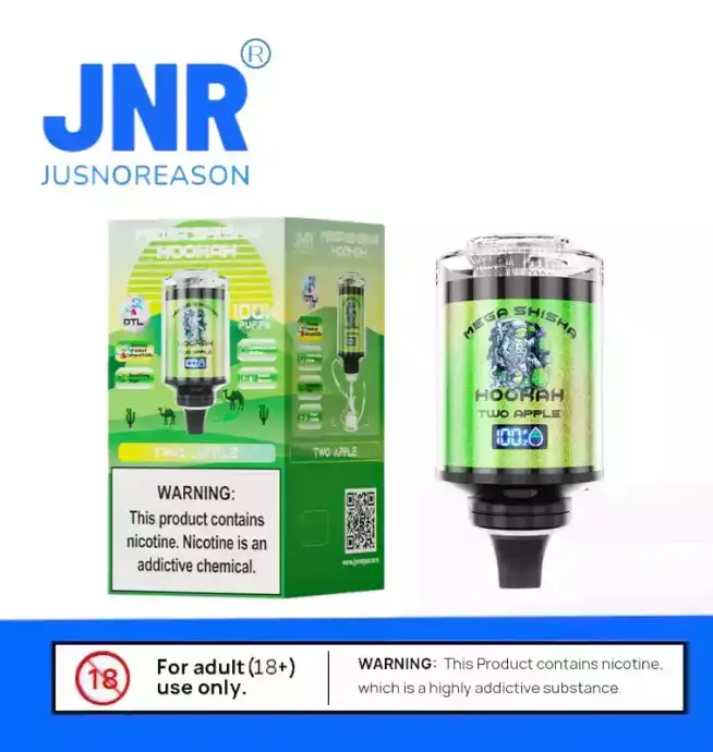 JNR Mega Shisha Hookah 100000 Puffs & smarte Features Vape