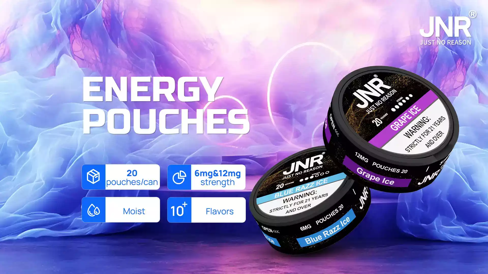 JNR Nicotine Pouches 25mg – Stark. Frisch. Tabakfrei.