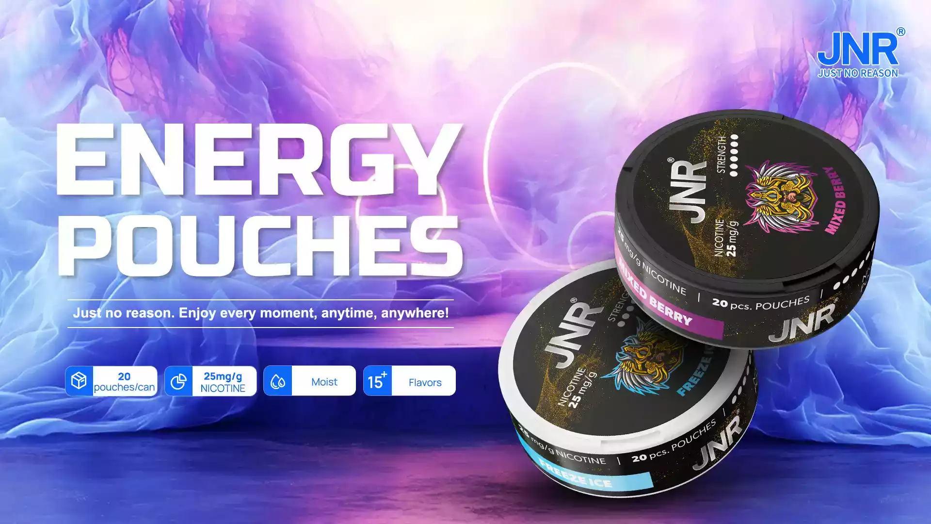 JNR Nicotine Pouches 25mg – Stark. Frisch. Tabakfrei.