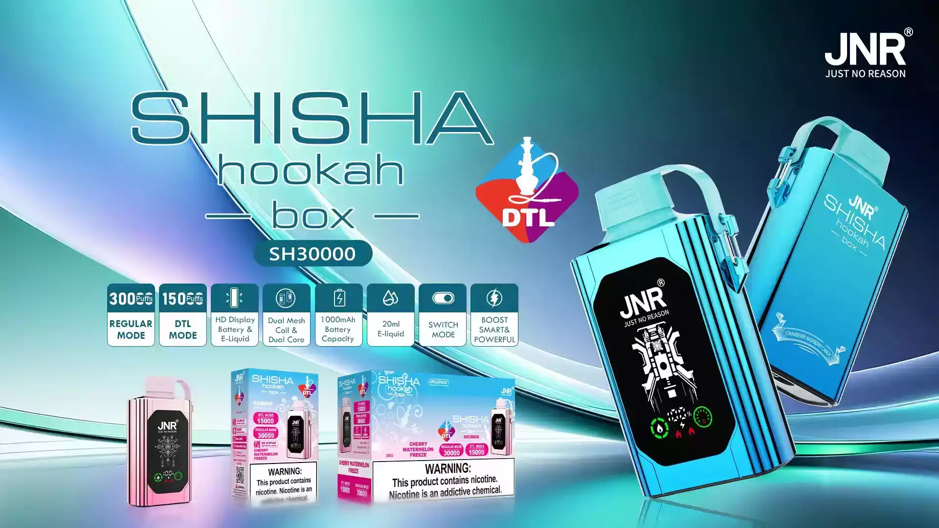 JNR Shisha Box 30000 PUFF Echter DTL-Genuss.Vaping