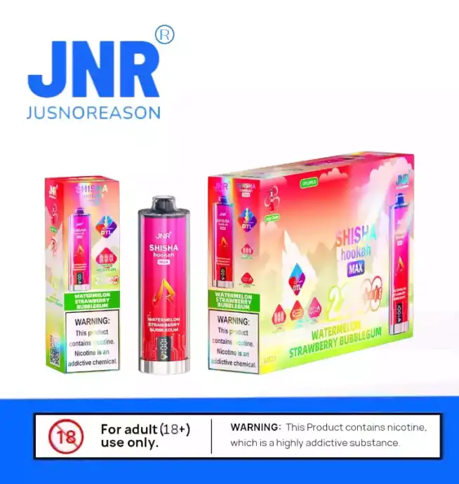 JNR Shisha Hookah Max 22K Puff Mesh Coil Technologie.Vape