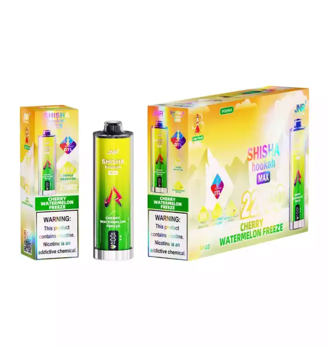 JNR Shisha Hookah Max 22K Puff Mesh Coil Technologie.Vape