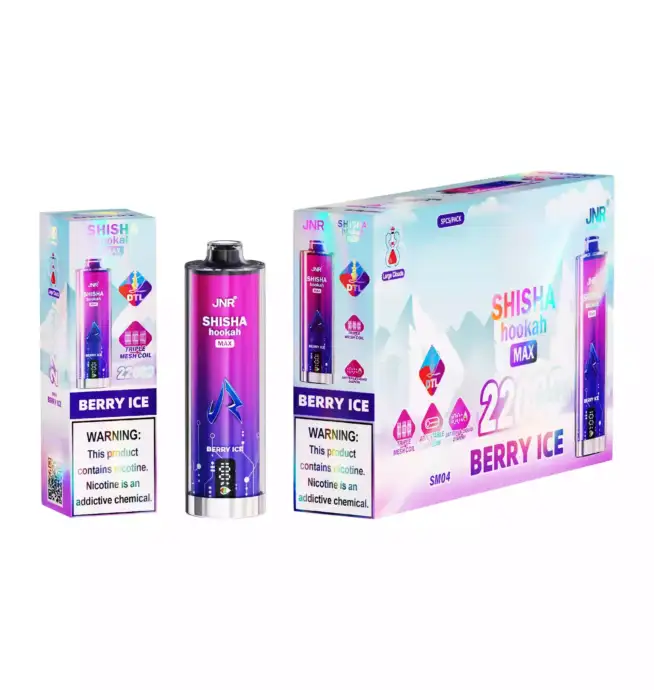 JNR Shisha Hookah Max 22K Puff Mesh Coil Technologie.Vape