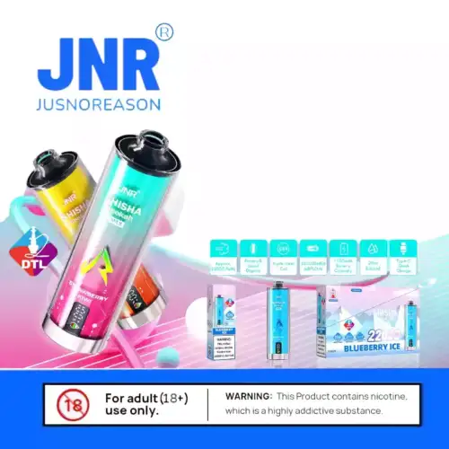 JNR Shisha Hookah Max 22K Puff Mesh Coil Technologie.Vape