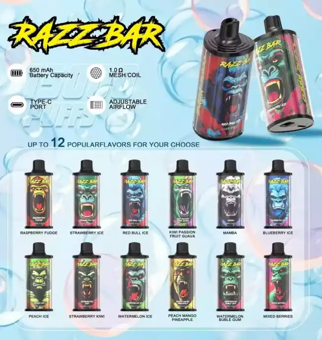 Razz Bar 15000 – Kompakter Vape mit Ausdauer