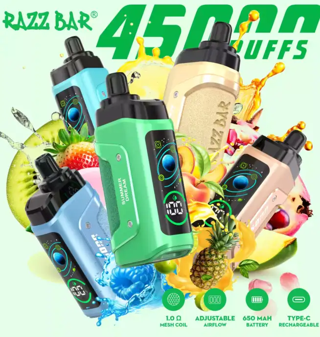 Razz Bar 45000 – Kompakt Stark Aromatisch