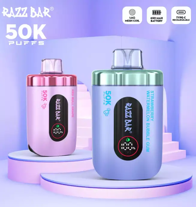 Razz Bar 50K – Lange Leistung starker Geschmack