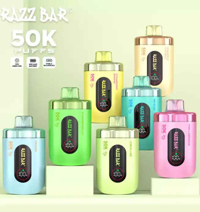 Razz Bar 50K – Lange Leistung starker Geschmack