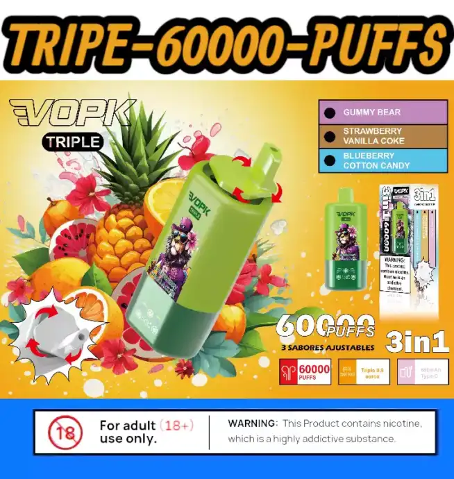 Sfog VOPK TRIPE 60000 Puffs, Mesh-Coils Vape