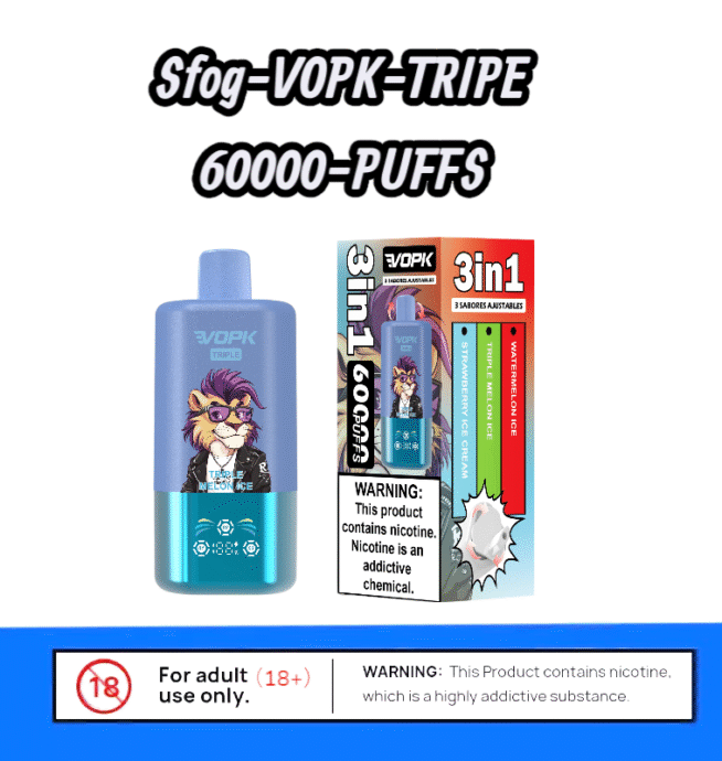 Sfog VOPK TRIPE 60000 Puffs, Mesh-Coils Vape
