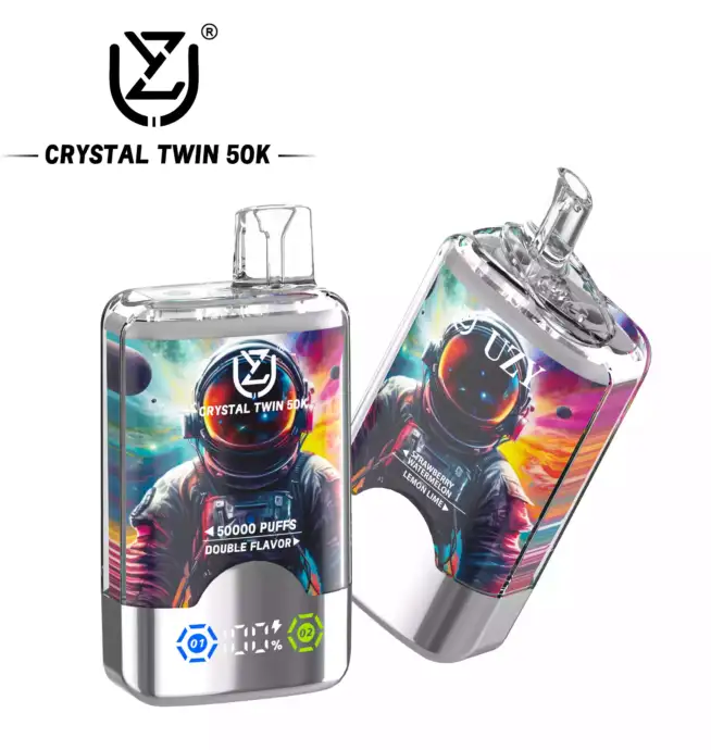 UZY CRYSTAL TWIN 50000 – Vape mit 2 Aromen & Power
