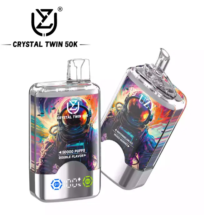 UZY CRYSTAL TWIN 50000 – Vape mit 2 Aromen & Power