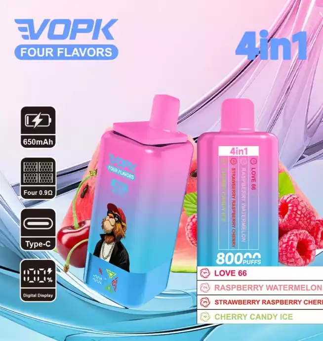 VOPK Four Flavors 80000 Puffs – Dual Mesh Coil Vape