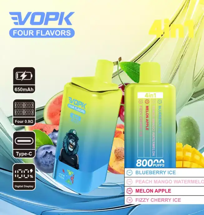 VOPK Four Flavors 80000 Puffs – Dual Mesh Coil Vape
