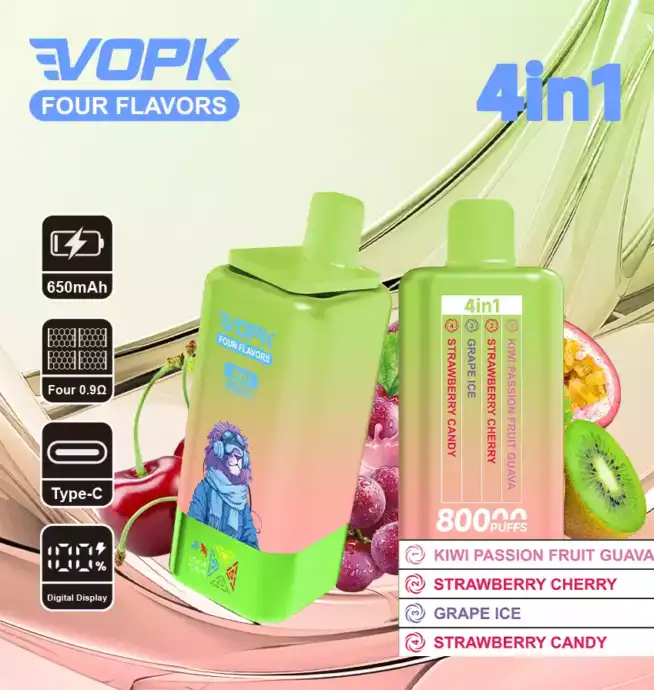 VOPK Four Flavors 80000 Puffs – Dual Mesh Coil Vape