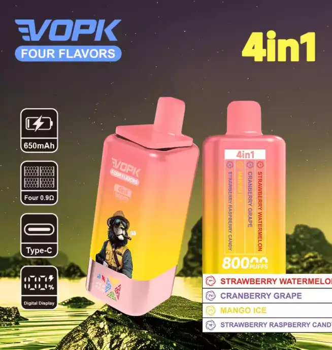 VOPK Four Flavors 80000 Züge, 4 Aromen