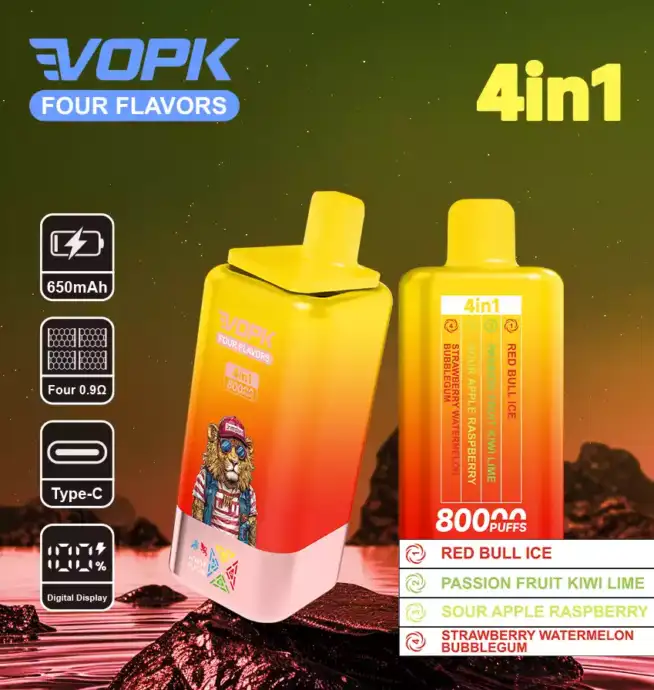 VOPK Four Flavors 80000 Züge, 4 Aromen